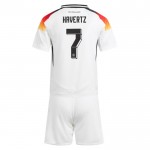 Günstige Fußballtrikots Deutschland Kai Havertz 7 Kinder Heimtrikot EURO 2024 Kurzarm